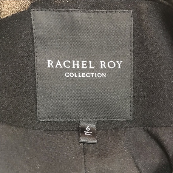 Rachel Roy Black & Gray Tweed Jacket - Picture 6 of 8